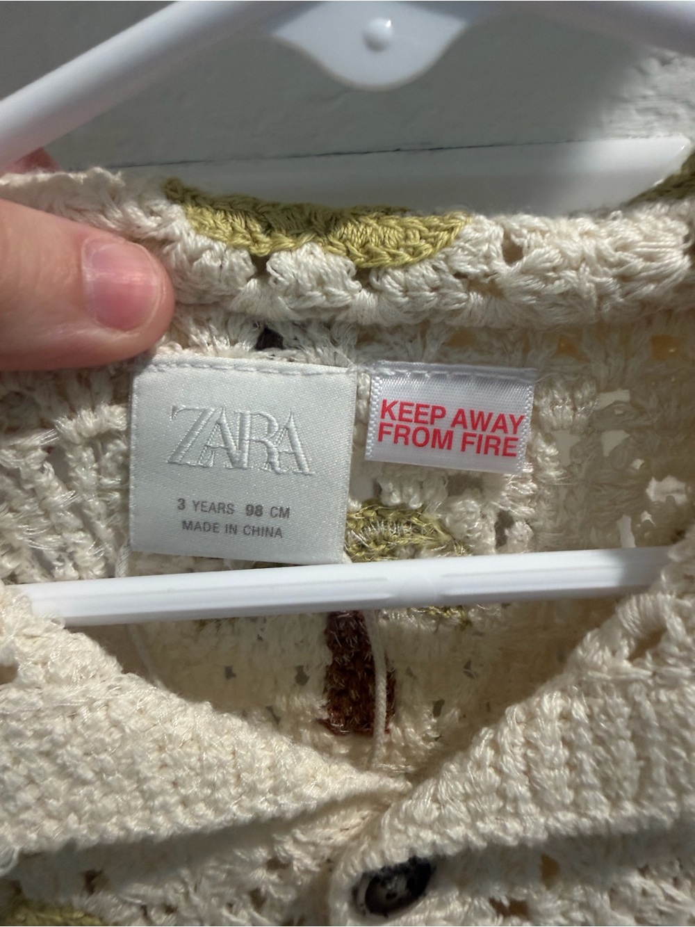 NWT Zara Palm Crochet Top - Picture 5 of 10